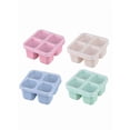 thumbnail image 1 of Reusable 4-Compartment Snack Container, Bento-Style Divided Lunch Box for Work, Travel & Meal Prep,4PCS EACH, 1 of 13