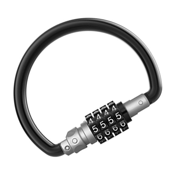 Reusable 4 Digit Combination Lock Anti Cut High Security Weather Resistant Bike Locking for Gym School Lockers