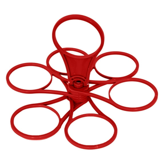 Reusable 6-Cup Drink Carrier | Collapsible Coffee Cup Holder for Car & Travel | Durable Takeout Beverage Caddy with Handle for Hot/Cold Drinks - for Camping & Office