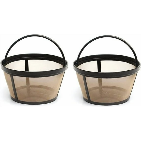 Reusable 8-12 Cup Basket Coffee Filter fits Mr. Coffee Makers and Brewers. Compatible Mr. Coffee Reusable Basket Filter & Mr. Coffee Basket Filter - BPA Free - (2 PACK)