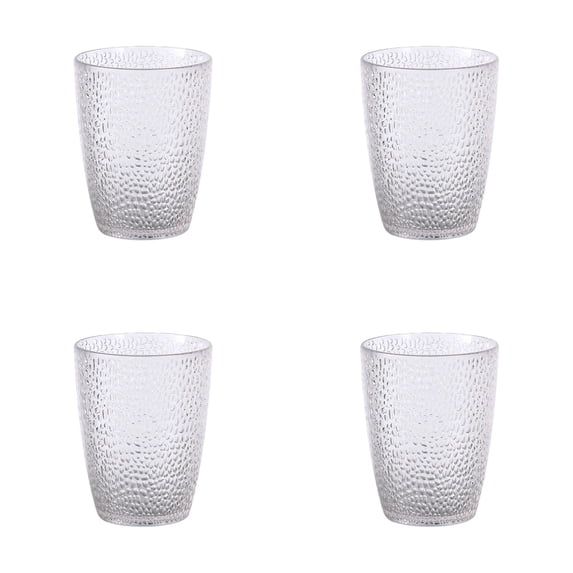 Reusable Acrylic Drinking Glasses 1-4 PCS, 16OZ Unbreakable Tumblers, Stackable Drinking Cups, BPA Free Dishwasher Safe for Home Restaurant Outdoors