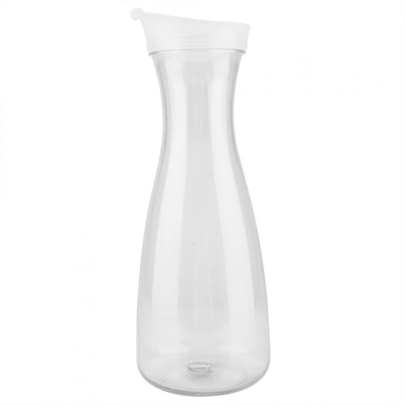 Reusable Acrylic Transparent Juice Bottle Milk Bottles Water Jug Ice Cold Juice Jug with Lid for Bar Home Use Vintage Dairy Bottles[1000ML]