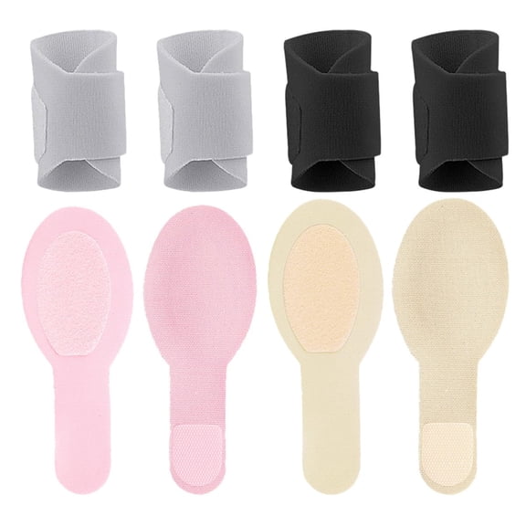 Reusable Adjustable Finger Splints 4 Pairs Finger Joint Protectors Hook-and-loop Straps for Sports Injury Support and Thumb Guard, Universal Fit for Baseball Basketball Volleyball