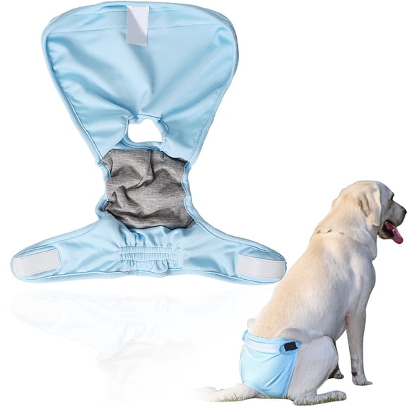Reusable Adjustable Washable Cat Nappy Diapers, Anti-Leak Pet Underwear for Female Male Cats in Heat, Urinary Incontinence & Marking Spraying