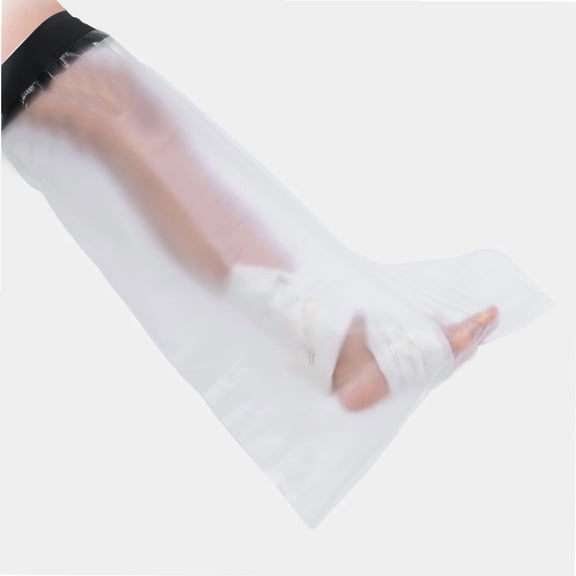 Reusable Adult Leg cast Protector for Shower, Shower Bandage and Cast Cover Full Leg Watertight Protection to Broken Leg, Knee, Foot, Ankle Wound, Burns