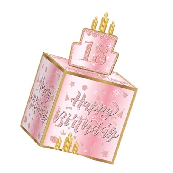 Reusable Age Number Surprise gift boxs Pull Out Design Birthday Party Decorations For Family Friend Celebration