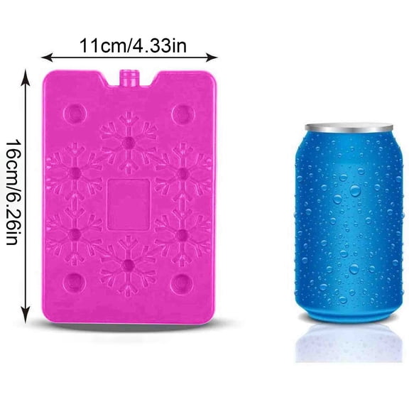 Reusable Air Cooler Ice Pack - 200ml Freezable Ice Brick for Conditioning Fans, Portable Cooling, and Food Preservation - Orange