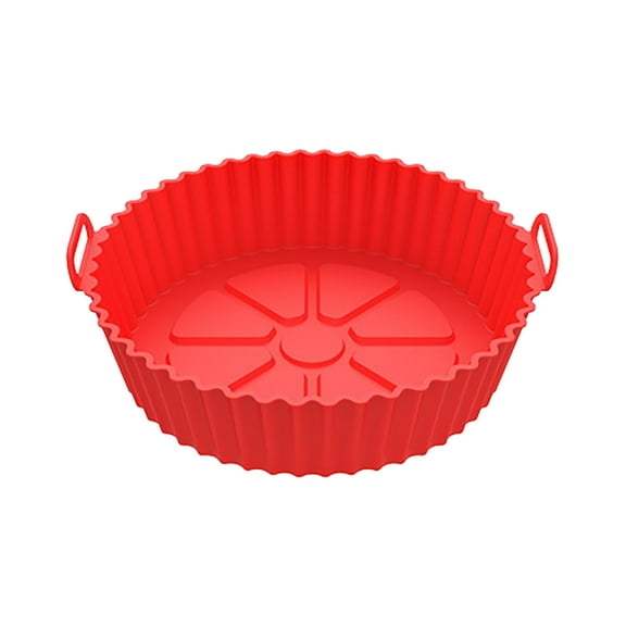 A Reusable Air Fryer Basket Liner Parchment Paper Replacement Silicone Baking Mat Non-Stick Easy Clean Healthier Cooking No Oil Needed For Family Kitchen