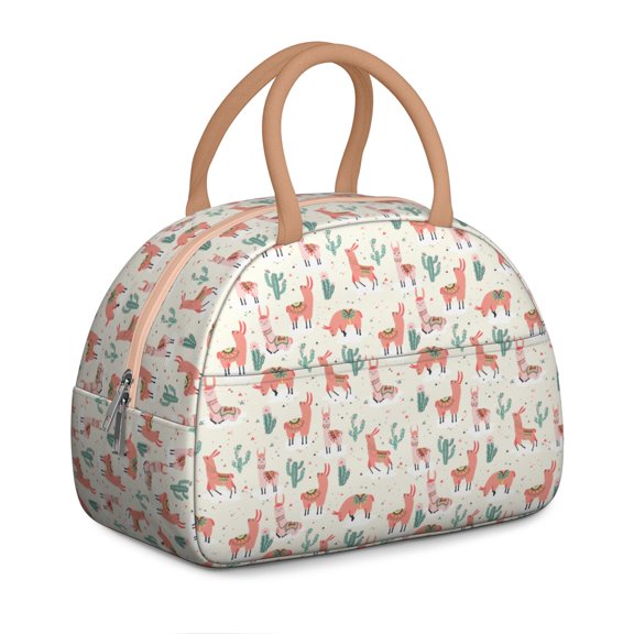 Reusable Alpaca Lnsulated Lunch Bag for Women & Men - Leakproof Water-Resistant Cooler Tote, Large Capacity for Work,Travel,Picnic,Beach & Office.