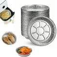 thumbnail image 1 of Reusable Aluminum Foil Air Fryer Liners, Non-Stick Round Aluminum Foil Air Fryer Liners, for Air Fryers Baking Cooking (50pcs, 7in), 1 of 7