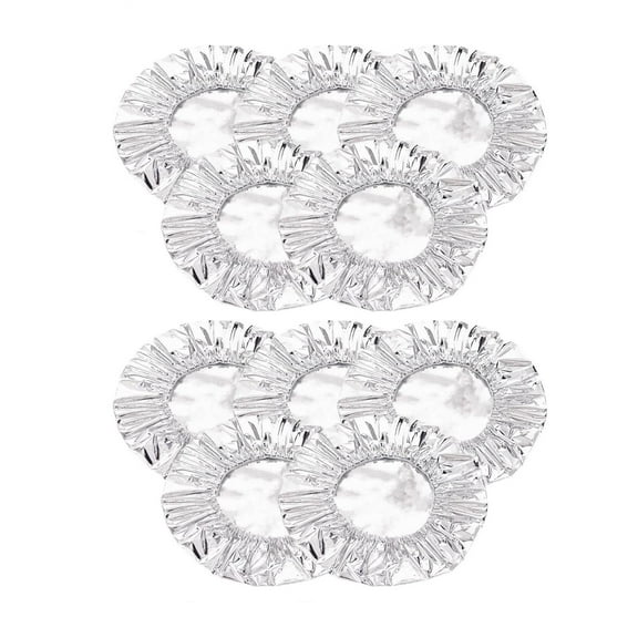 Reusable Aluminum Foil Film Insulation Cover,Pop-Up Tin Foil Food Insulation Cover, Kitchen Fresh Keeping Insulation Film Fresh Insulation Cover Insulation Aluminum Foil Cover(10 Pcs)