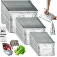thumbnail image 1 of Reusable Aluminum Foil Sealable Storage Bags, Freezer Storage Containers, Freezer Safe & Leak Proof Stand Up Storage With Zipper For Meat Vegetables, 1 of 9