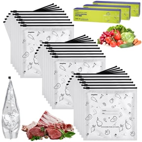 DTFMZOV Reusable Aluminum Foil Storage Bags 30 Pcs, Thicken Vacuum Zipper Pouches for Food Preservation, Stand Up Quart Sealable Freezer Bags with Label for Vegetable, Fruit