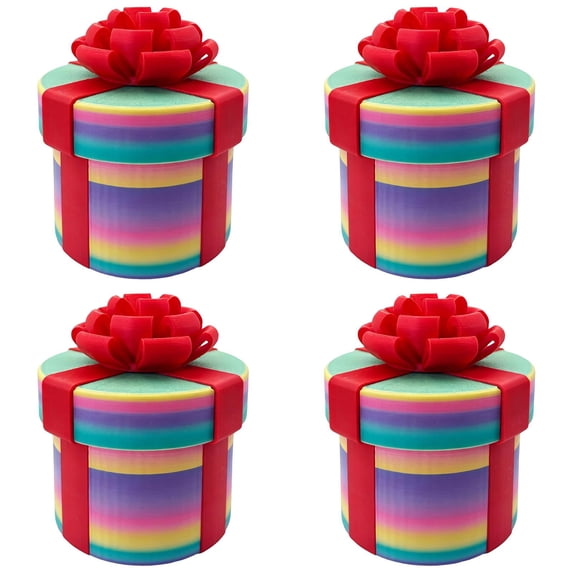 Reusable Annoying Nested Screw Gift Box 4 Layer Puzzle Container Pla Prank Gift Box for Gift Cards Cash Small Keepsakes Christmas Birthday Party