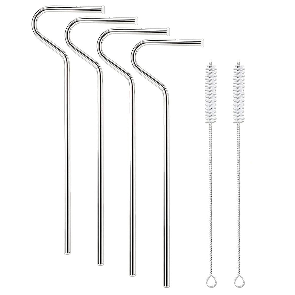 Reusable Antwrinkle Straw Prevent Wrinkles and Pressure, Stainless