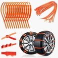 thumbnail image 1 of Reusable Anti Snow Chains,Emergency Snow Non-Slip Tie Tire Chains,Snow Tire Chains Emergency Traction Cables For Cars SUVs Trucks Reusable Winter Safety Chains For Snow Ice Mud Tires(145-295mm), 1 of 5