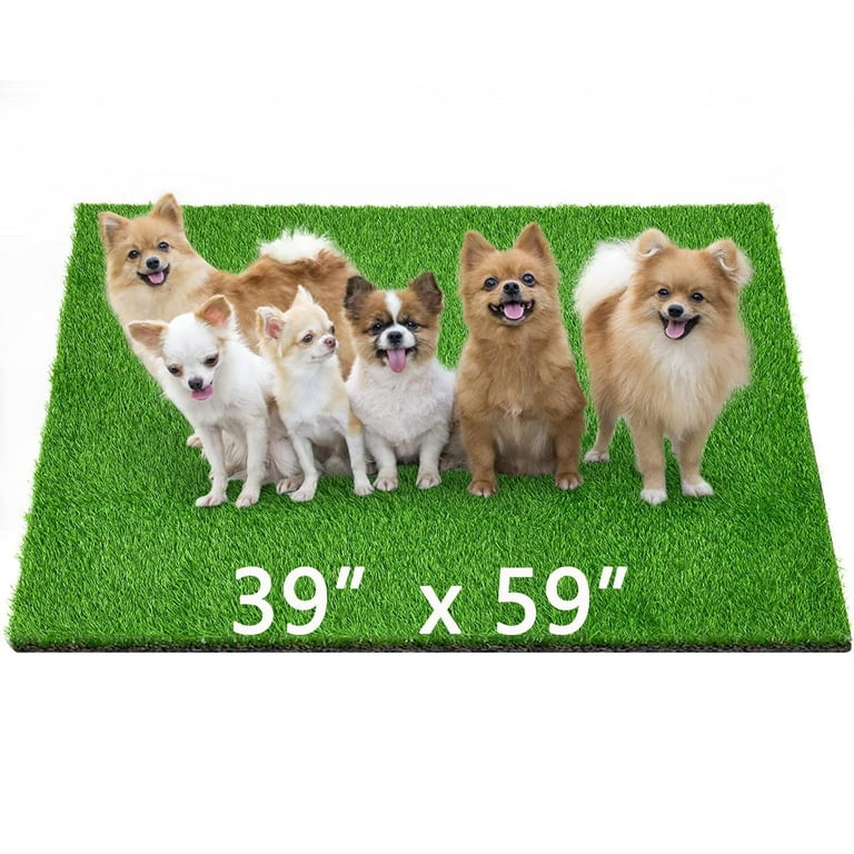 Txbizzer Reusable Artificial Grass Pee Pad Grass Turf for Dogs Potty Training 39 x 59 inch Walmart