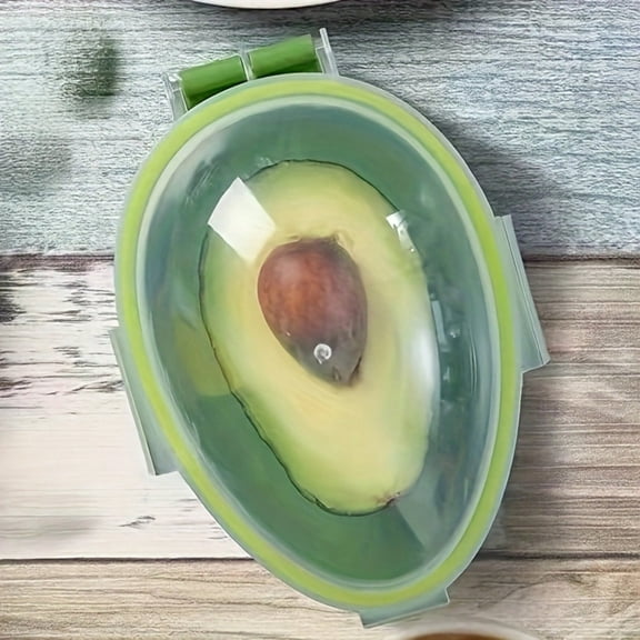 Reusable Avocado Keeper Storage Container Dishwasher-Safe Flip Top Fresh Pod for Extended Produce Life