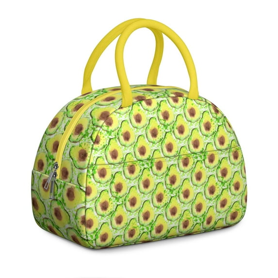 Reusable Avocado Lnsulated Lunch Bag for Women & Men - Leakproof Water-Resistant Cooler Tote, Large Capacity for Work,Travel,Picnic,Beach & Office.