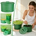 thumbnail image 1 of Reusable BPA-Free Sprouting Jar for Microgreens and Seedlings, Wide Mouth Germination Container with Mesh Lid for Home Gardening, Hydroponics, Wheatgrass, Alfalfa, Broccoli, and Salad Greens, 1 of 9
