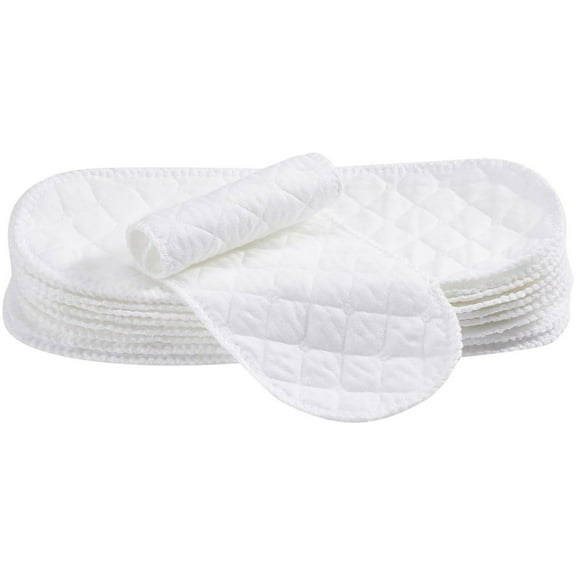 Reusable Baby Diapers,3 - Layers Cotton Diaper,Solid Cloth Diaper,10 Pcs Casual Infant Baby Cloth Diaper Covers,Nappy Liners Insert,Cotton Washable Baby Care Products,4.7 * 12.6 in