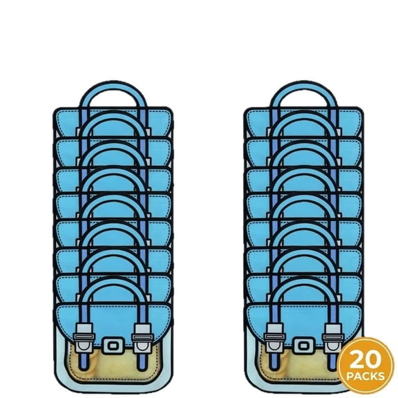 Reusable Backpack Gift Bag For Birthdays And Holidays Eco-Friendly Spacious Storage Adjustable Straps 20 Pack