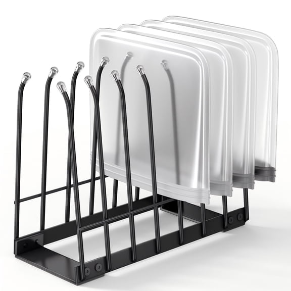 Reusable Bag Drying Rack, Bag Dryer Stand for Reusable Food Storage Bags, Ziplock & Vacuum Bags, Rustproof Kitchen Drying Rack, Silver