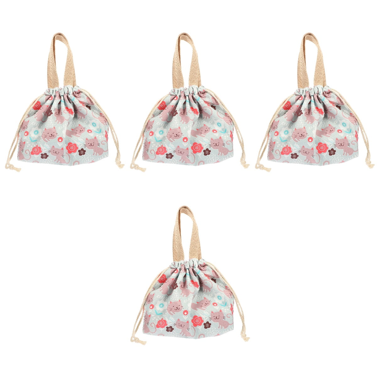 Reusable Bag Japanese Lunch Kids Lunchbox Cute Tote Groceries Bags