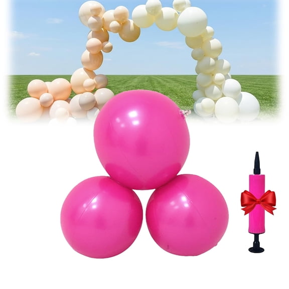 Reusable Balloon Garland, 3/7 Pcs Linked Pvc Balloons with Elastic Bands, Quick & Easy To Inflate and Set Up for Weddings & Party
