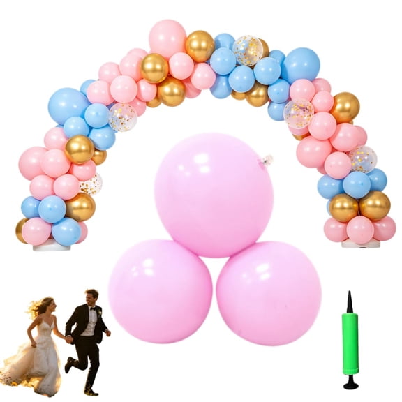 Reusable Balloon Garland, 3/7 Pcs PVC Balloon Cluster W/ Bands, 2026 Upgraded Arch Kit for Birthday Wedding Celebration