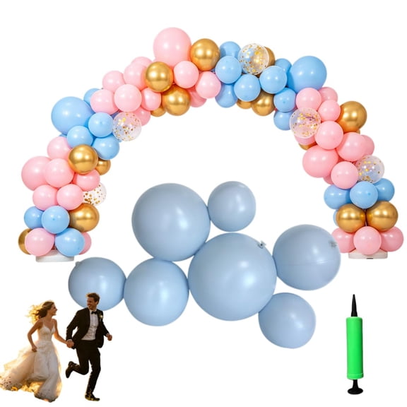 Reusable Balloon Garland, 3/7 Pcs PVC Balloon Cluster W/ Bands, 2026 Upgraded Arch Kit for Birthday Wedding Celebration