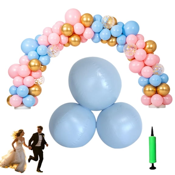 Reusable Balloon Garland, 3/7 Pcs PVC Balloon Cluster W/ Bands, 2026 Upgraded Arch Kit for Birthday Wedding Celebration