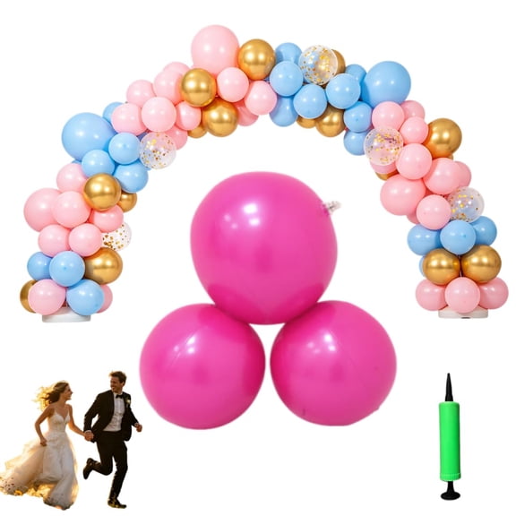 Reusable Balloon Garland, 3/7 Pcs PVC Balloon Cluster W/ Bands, 2026 Upgraded Arch Kit for Birthday Wedding Celebration