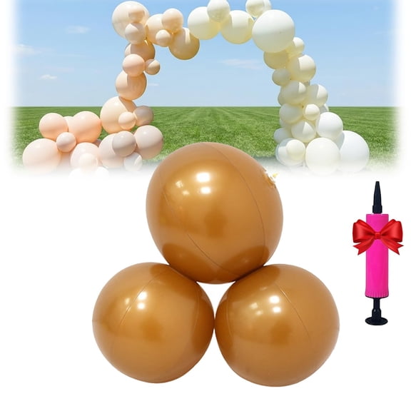 Reusable Balloon Garland Arch Kit, 18ft 3/7 PCS Linked Pvc Balloons with Elastic Bands, Quick & Easy to Inflate and Set up for Weddings & Party
