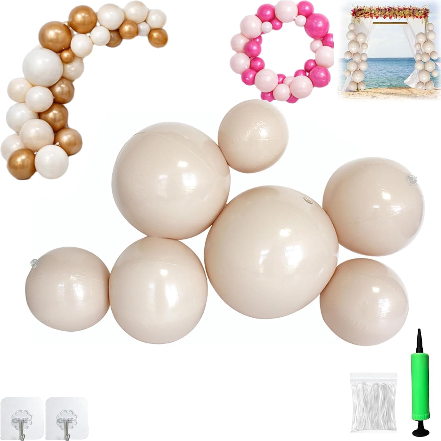 Reusable Balloon Garland Arch Kit, Inflatable Balloon Arch, Reusable Balloon Arch Inflatable, 3/7 PCS Linked PVC Balloon Garland, Easy Setup Party Decoration for Birthday Wedding
