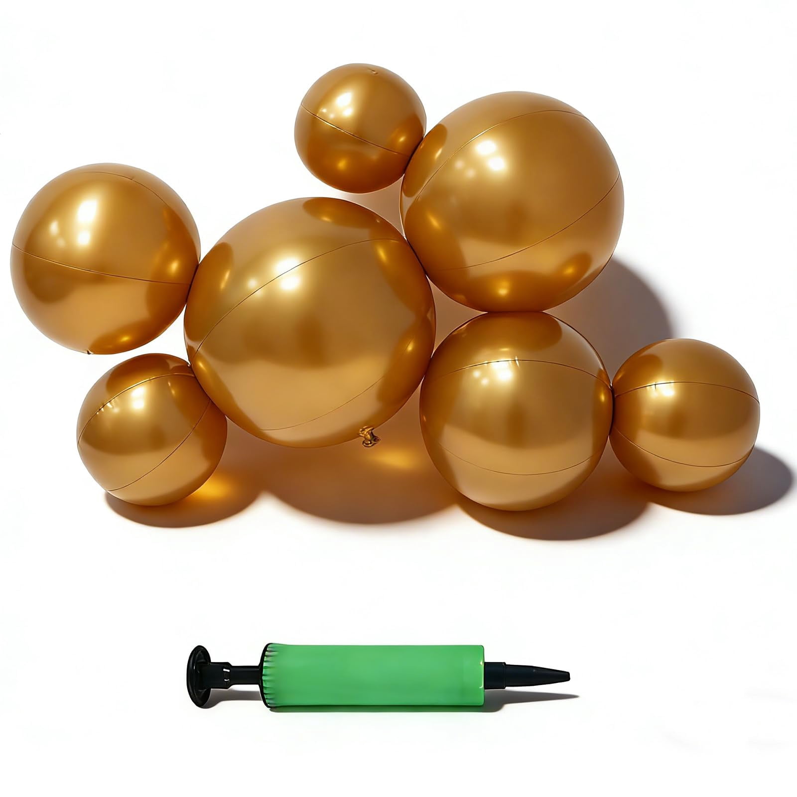 Reusable Balloon Garland Arch Kit,Quick & Easy to Inflate and Set up, Pvc Party Decoration With Elastic Band, with Hidden Valve, Complete Set with Pump, Line & Hooks