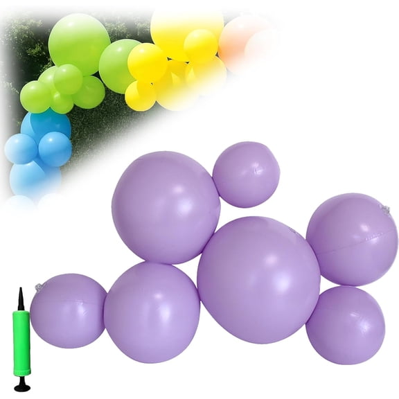 Reusable Balloon Garland Cluster, Inflatable Reusable Balloon Garland for Birthday Party, Long-Lasting Easy Setup Party Arch Backdrop, PVC Balloon Streamer for Indoor Outdoor Decoration