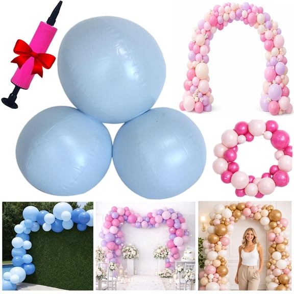 Reusable Balloon Garland Cluster, Reusable Inflatable Balloon Arch Garland, PVC Reusable Balloons for Birthdays, Weddings, Party Decoration