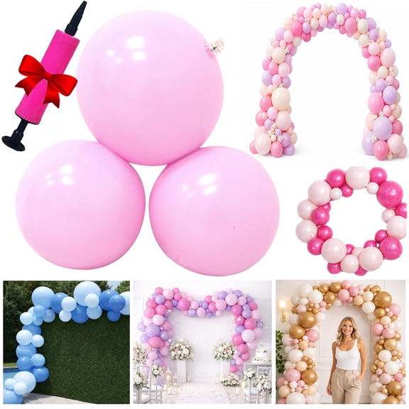 Reusable Balloon Garland Cluster, Reusable Inflatable Balloon Arch Garland, PVC Reusable Balloons for Birthdays, Weddings, Party Decoration