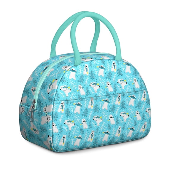 Reusable Bear Lnsulated Lunch Bag for Women & Men - Leakproof Water-Resistant Cooler Tote, Large Capacity for Work,Travel,Picnic,Beach & Office.