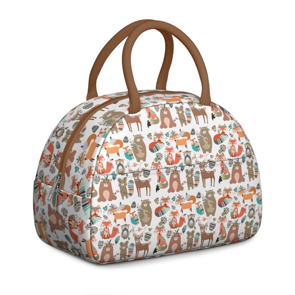 Reusable Bear Lnsulated Lunch Bag for Women & Men - Leakproof Water-Resistant Cooler Tote, Large Capacity for Work,Travel,Picnic,Beach & Office.