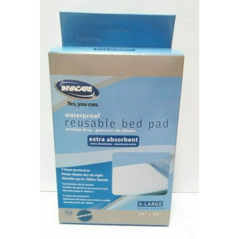 Invacare Reusable Washable Bed Pad Underpads 34”x36” Large New One