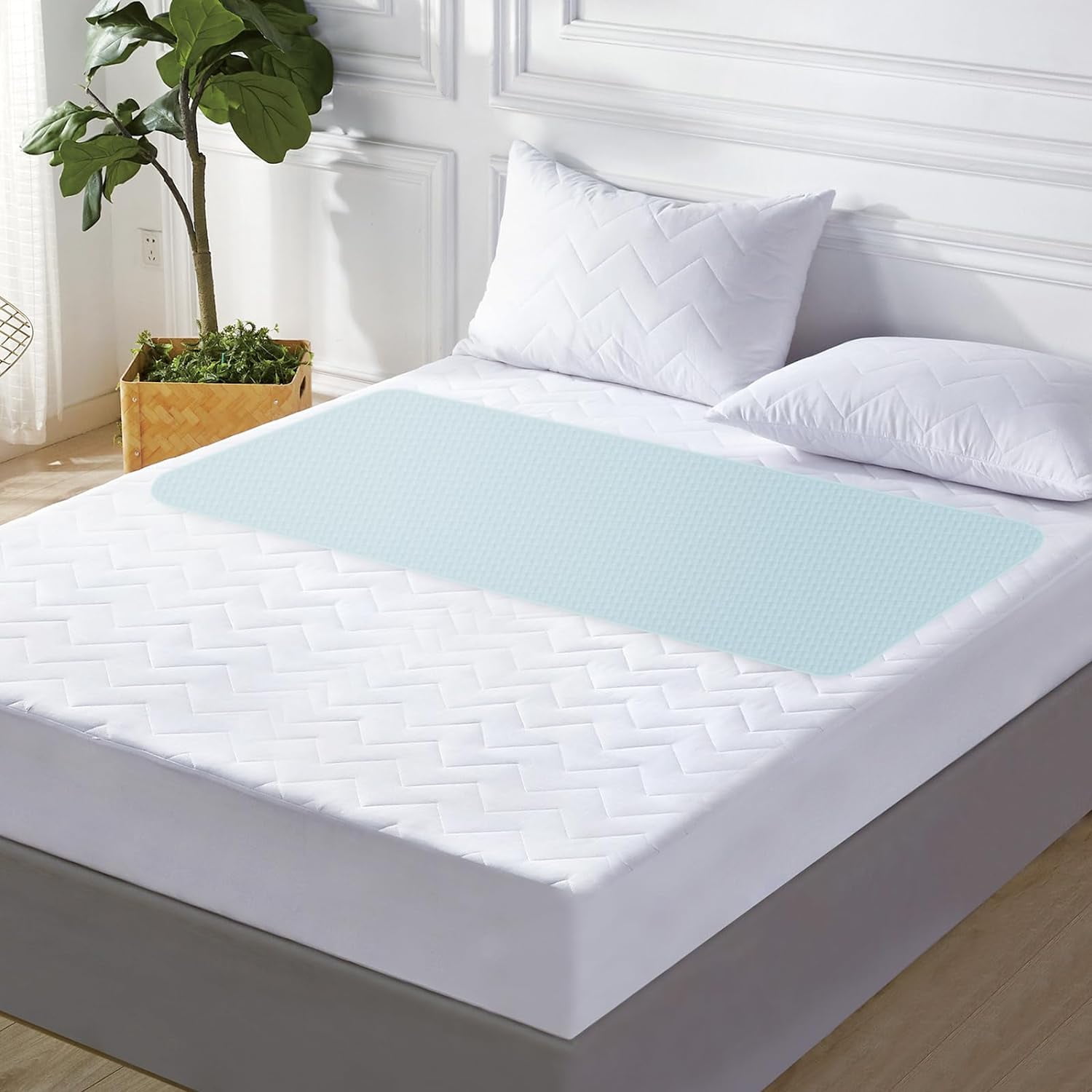 Reusable Bed Pads Washable Waterproof 34x36 inchTuckable Bed Pads