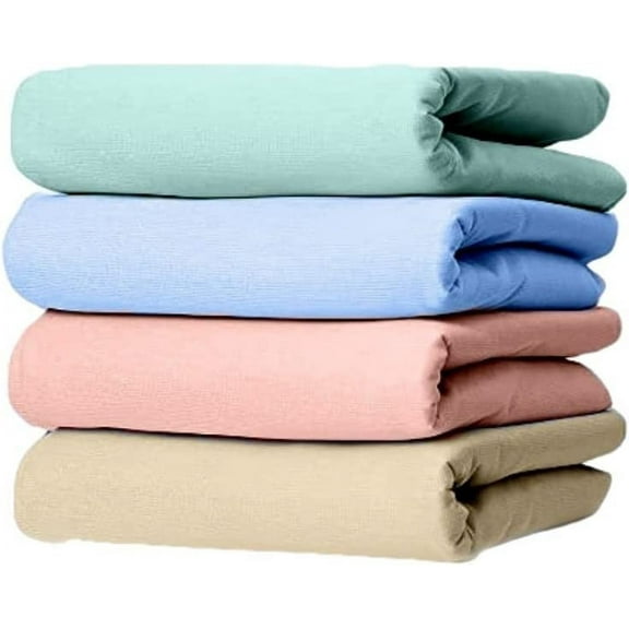 Reusable Bed Underpad - Waterproof & Washable Bed Pad - Absorbent Mattress Protector Pad - Incontinence Bed Pads - Bed Protector Pads Pack of 4 1 Blue 1 Green 1 Beige 1 Pink, 34"X36