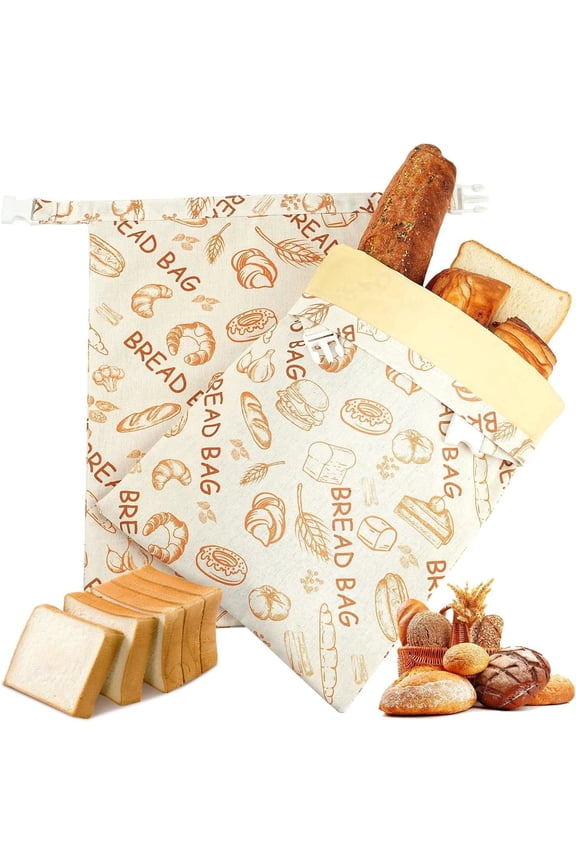 Reusable Beeswax Bread Bags for Fermenting/Homemade Bread, Natural Cotton Beeswax Bags for Freshness and Refrigeration, New Upgraded Food Storage Bags, Large Capacity, Easy to Carry 12*17 inch,1PCS