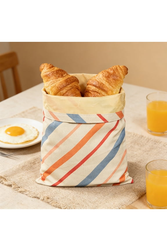 Reusable Beeswax Food Storage Bag - Zipper Closure Bread & Produce Keeper, Large 33x43cm Eco Friendly Freshness Bag for Fruits Vegetables Snacks
