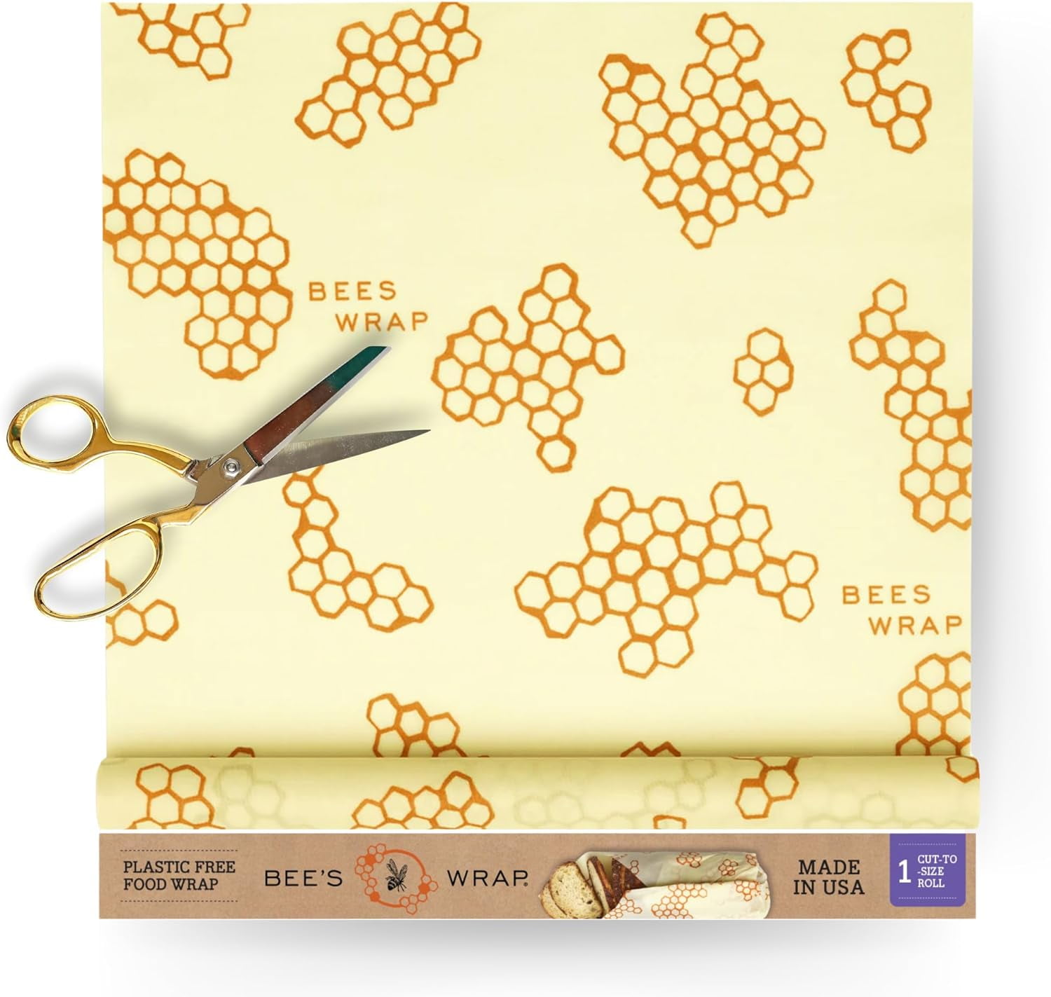 Reusable Beeswax Food Wraps Made in the USA, Eco Friendly Beeswax Wraps