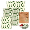 thumbnail image 1 of Greenery Beeswax Wrapping Paper Cloth 3 PCS Set Degradable Reusable Beeswax Wrap Eco-Friendly Beeswax Wraps for Food(B), 1 of 4