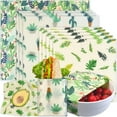 thumbnail image 1 of Reusable Beeswax Wrap - 9 Pack Beeswax Wraps for Food, Eco-Friendly Beeswax Food Wraps, Bread Sandwich Wrapper - Organic, Sustainable, Zero Waste, Reusable Plastic-Free Food Wrap, 1XL, 3M, 5S, 1 of 6