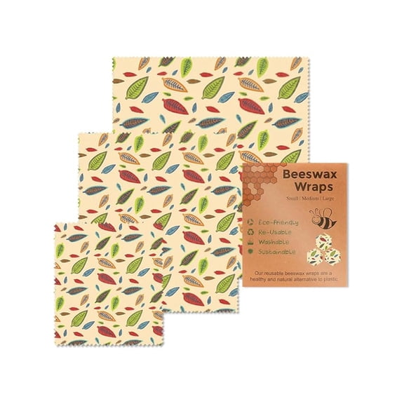 Reusable Beeswax Wrap Eco-Friendly Beeswax Wraps For Food, Organic, Sustainable, Biodegradable, Zero Waste, Plastic-Free Food Storage